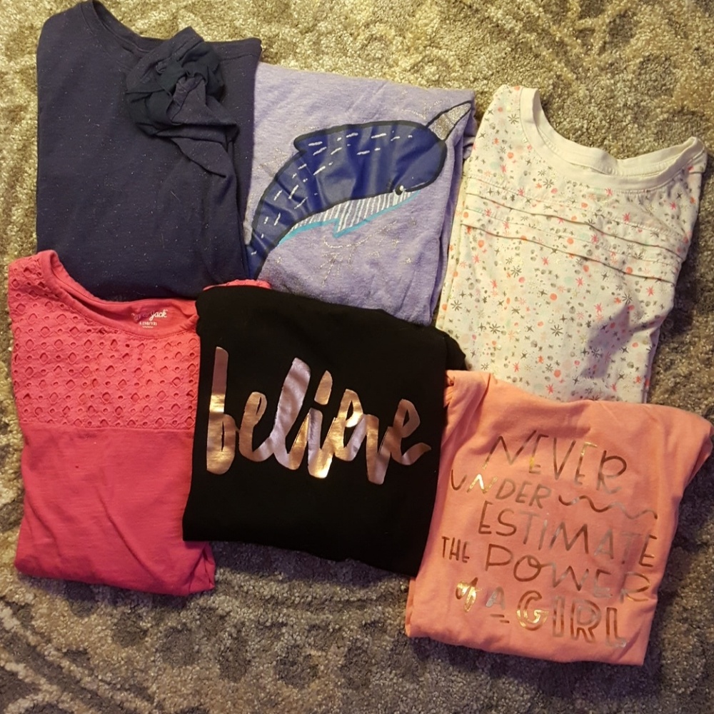 Cat & Jack Girls Long Sleeve Bundle 10/12